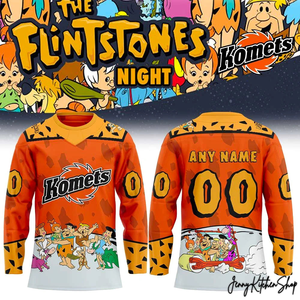 Fort Wayne Komets Flintstone Night Limited Hockey Jersey