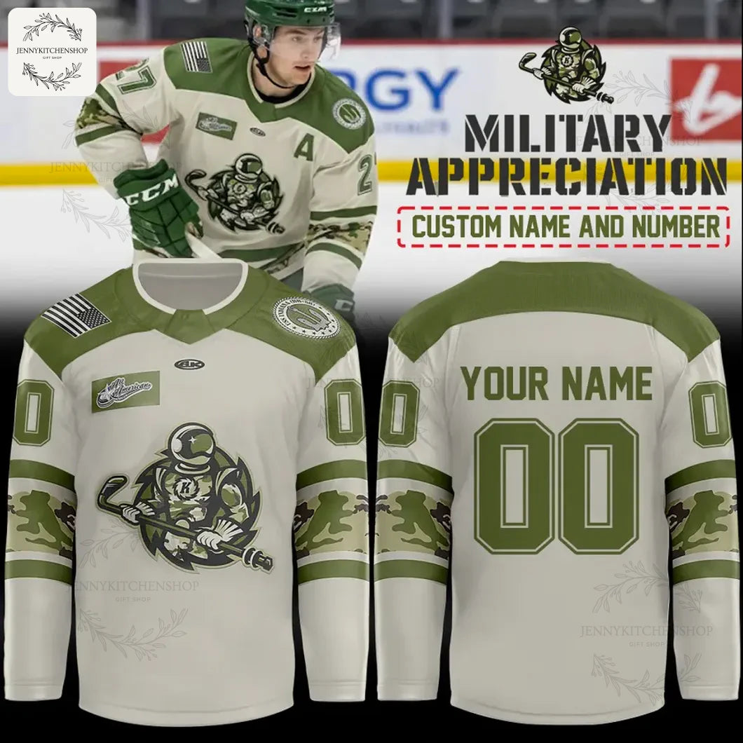 Fort Wayne Komets Military Appreciation 2025 Hockey Jersey