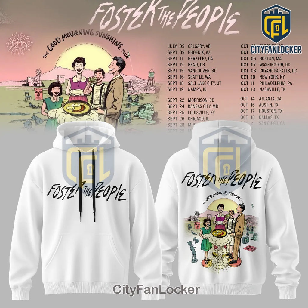 Foster The People Good Mourning Sunshine Tour Limited Edition Hoodie