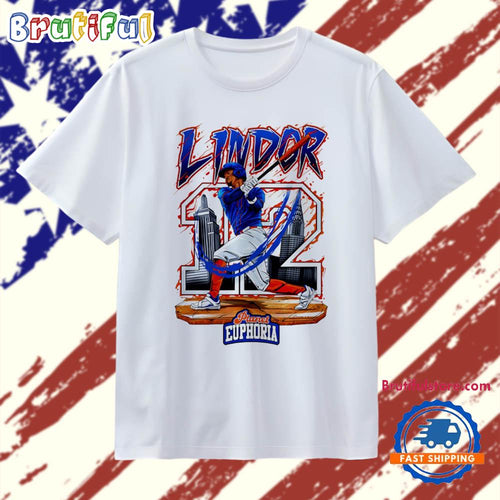 Francisco Lindor New York Mets Hand Drawn Artwork T Shirt