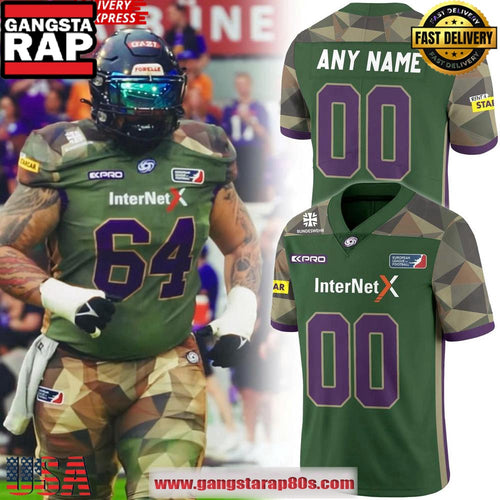 Frankfurt Galaxy Bundeswehr 2025 Custom Football Jersey