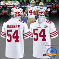 Fred Warner San Francisco 49ers 80th Anniversary Signatures Print Football Jersey