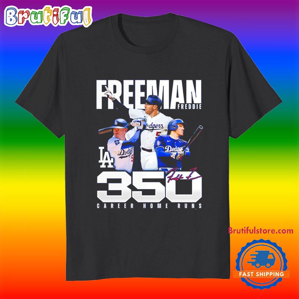 Freddie Freeman Los Angeles Dodgers 350 Career Home Runs T Shirt