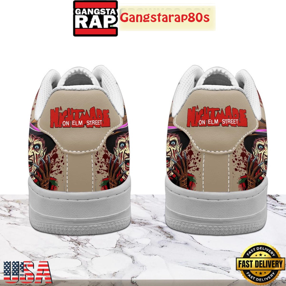 Freddy Krueger Halloween Air Force 1 Shoes Running Sneakers