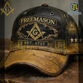 Freemason Lodge 1717 Distressed Leather Adjustable Cap