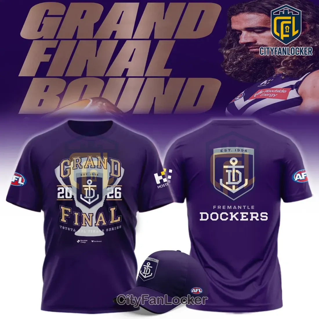 Fremantle Football Club 2026 Grand Final Purple Shirt