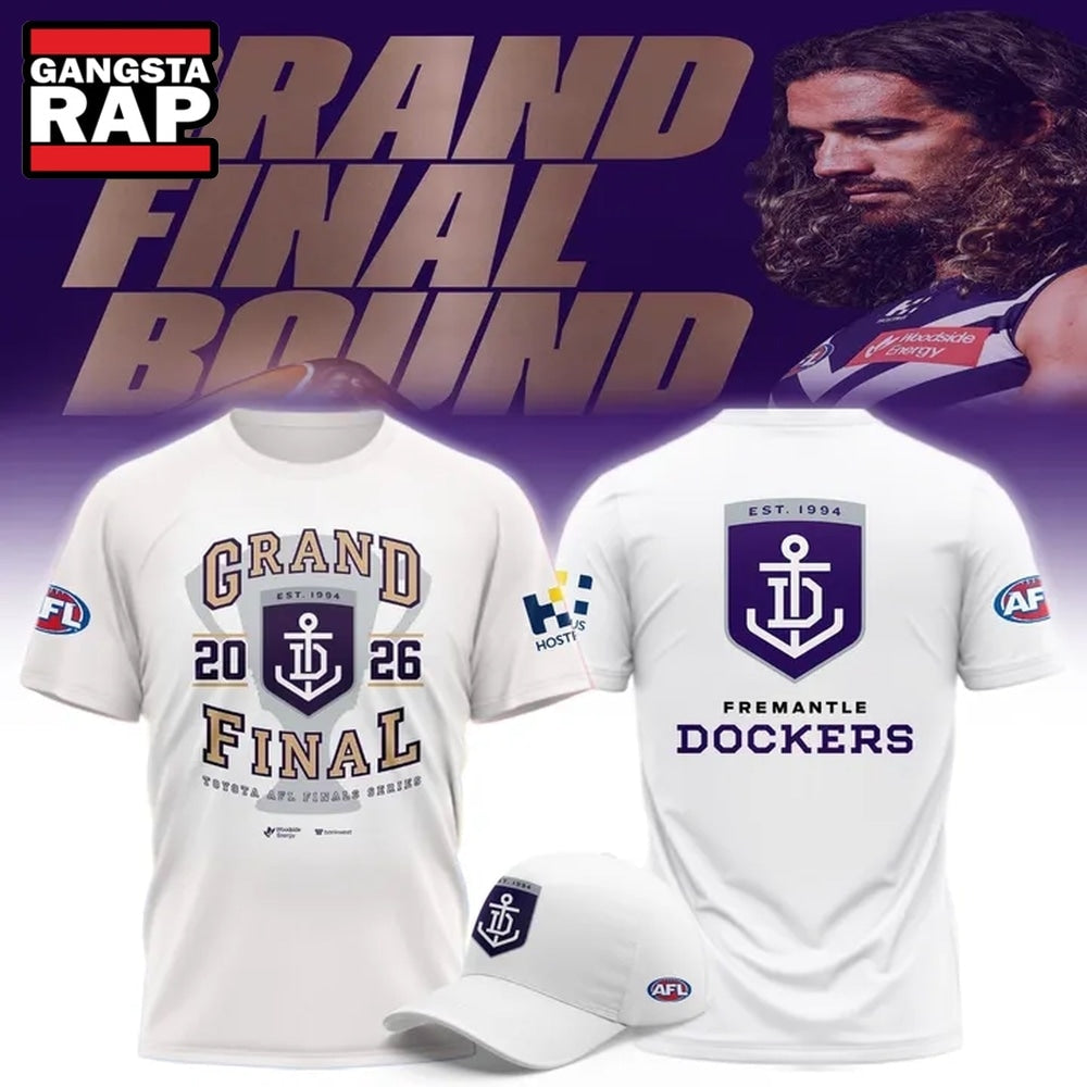 Fremantle Football Club Grand Final 2026 White T Shirt
