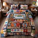 Friends Central Perk Patchwork Bedding Quilt Set