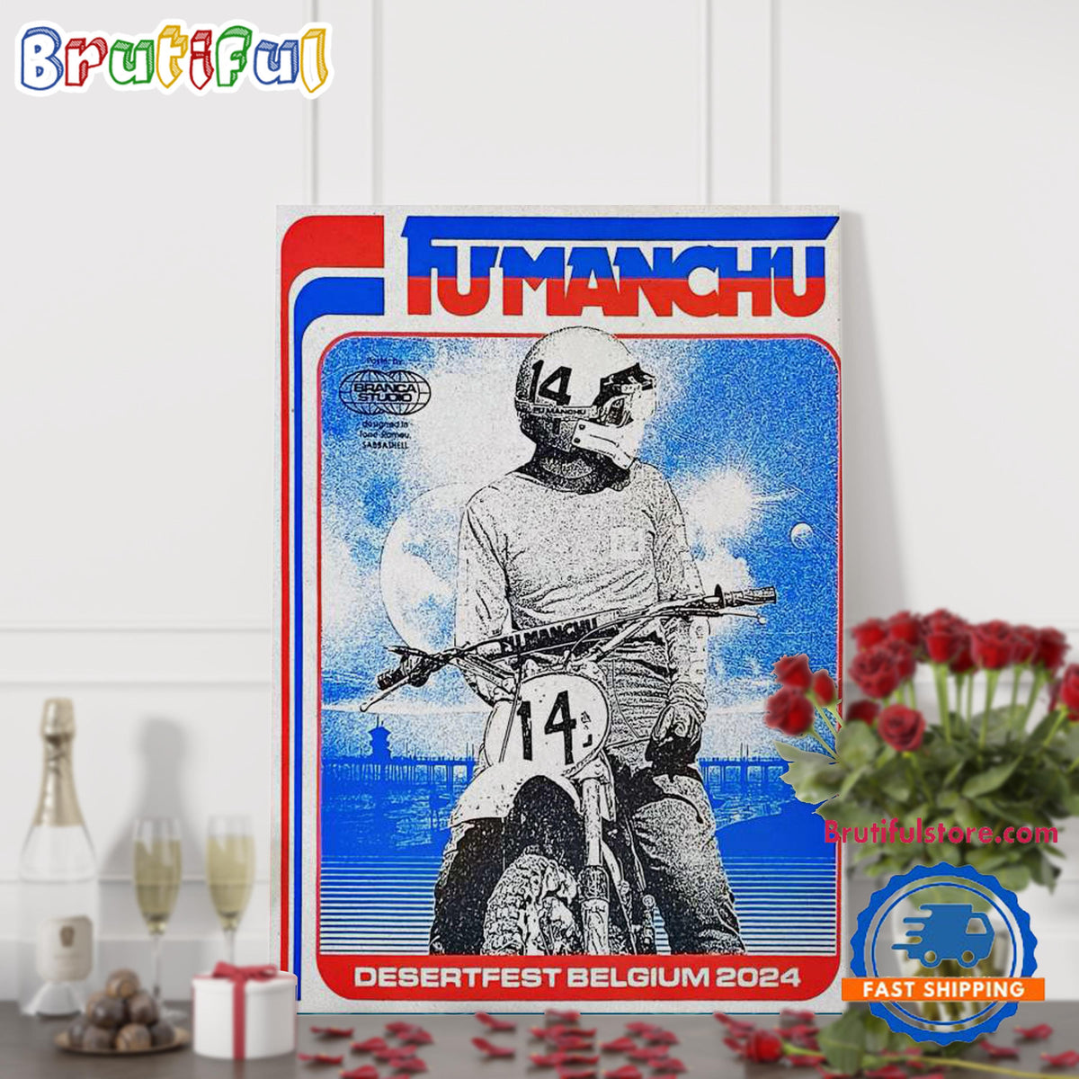 Fumanchu 2024 Desertfest Belgium Poster Canvas Art