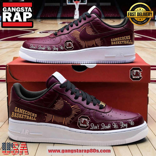 Gamecocks Basketball Special Premium Air Force 1 Running Sneakers Shoes