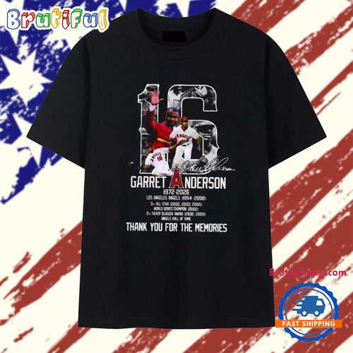 Garret Anderson 1972 2026 Los Angeles Angels thank you for the memories T Shirt