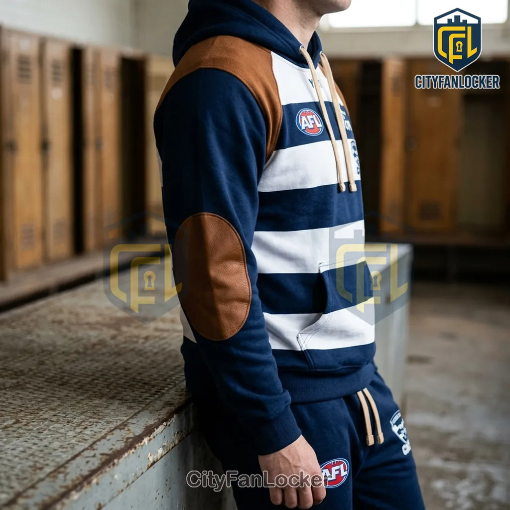 Geelong Cats Navy Blue Hoodie and Joggers Set