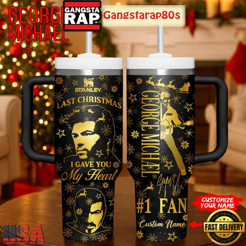 George Michael Last Christmas I Gave You My Heart Custom Tumbler 40oz