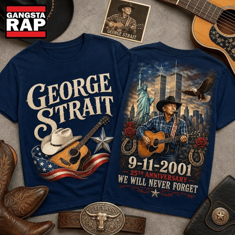 George Strait 9 11 Memorial 25th Anniversary 3D Shirt , Music Trend Shirt