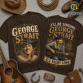 George Strait All Night Long 2026 Brown T-Shirt