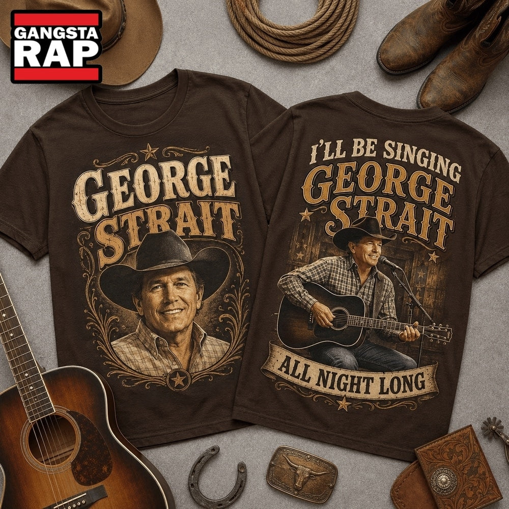 George Strait All Night Long 3D Graphic Shirt