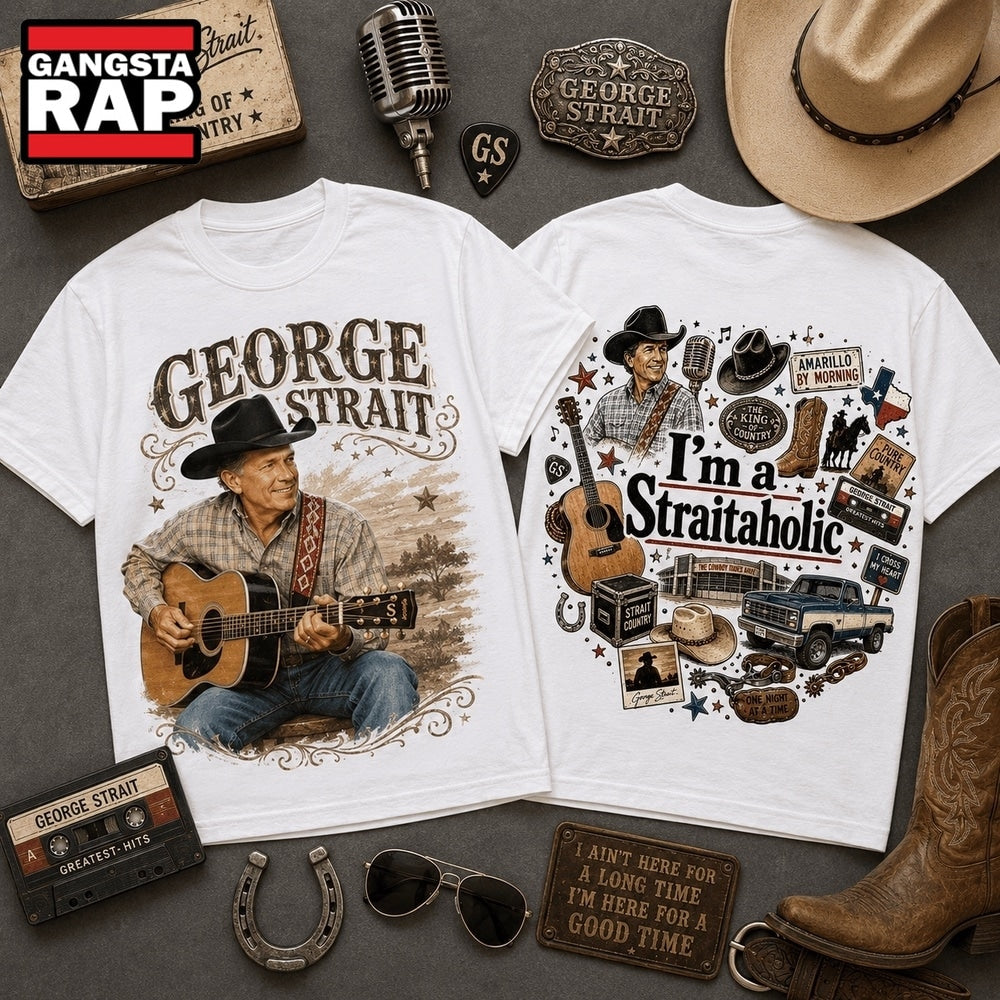 George Strait Country Legend Retro 3D Shirt , Music Trending 3D Shirt