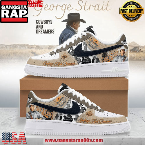 George Strait Cowboys And Dreamers Air Force 1 Sneakers Shoes