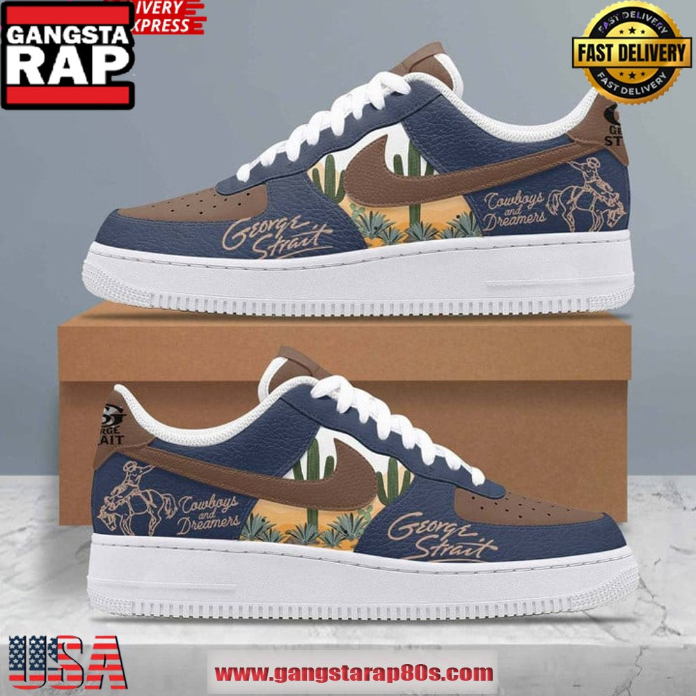 George Strait Cowboys and Dreamers Limited Edition Air Force 1 Sneakers Shoes