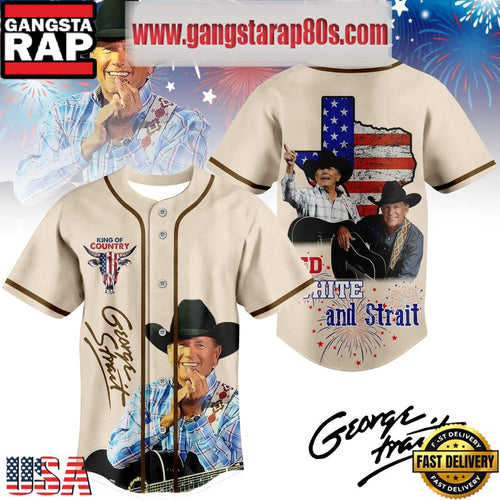 George Strait King Of Country Music Limited Edition Baseball Jersey Shirt