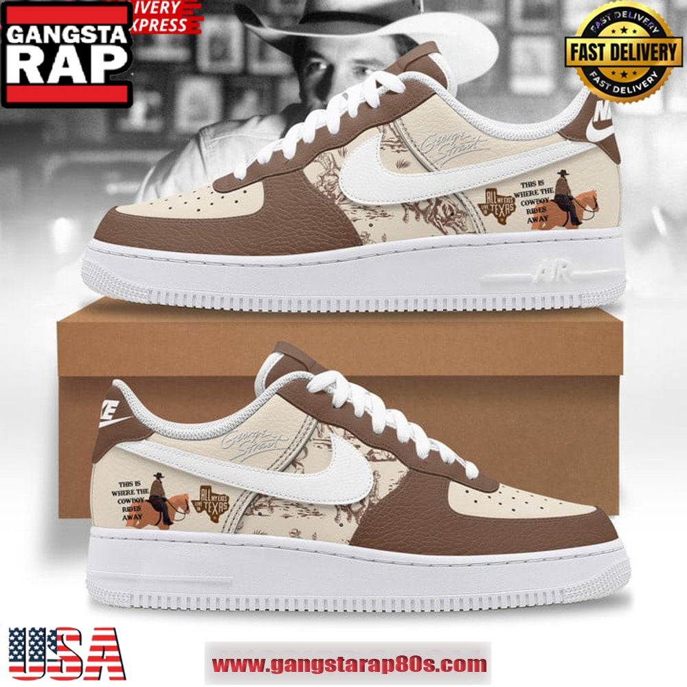 George Strait Texas King New Design Air Force 1 Sneakers Shoes