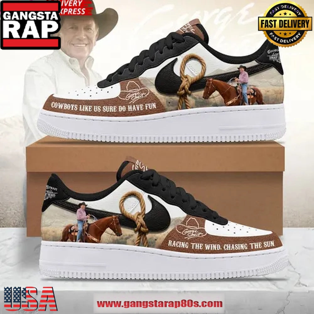 George Strait Texas Limited Edition Air Force 1 Sneakers Shoes