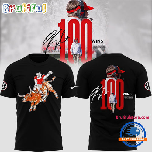 Georgia Bulldogs 100 Win Limited Edition 2024 T Shirt