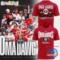 Georgia Bulldogs 2026 Baseball College World Series OmaDawgs Red T Shirt