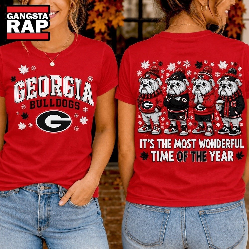 Georgia Bulldogs 2026 NCAA Autumn Festive Cheer Hoodie T-Shirt