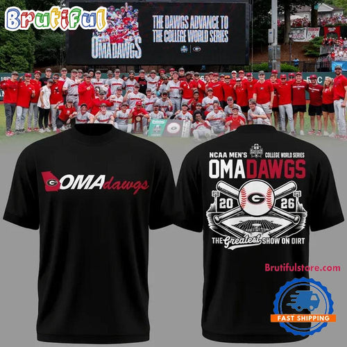 Georgia Bulldogs 2026 NCAA Baseball College World Series OmaDawgs Limited T Shirt