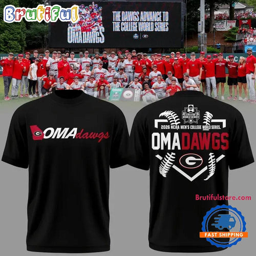 Georgia Bulldogs 2026 NCAA Baseball College World Series OmaDawgs Special New T Shirt