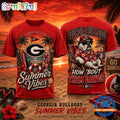 Georgia Bulldogs 2026 NCAA Summer Vibes Limited Edition 3D T Shirt