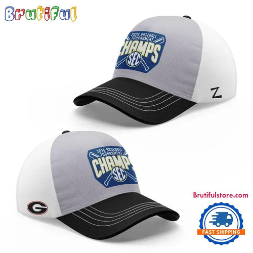 Georgia Bulldogs 2026 SEC Baseball Tournament Champions All Over Print Cap
