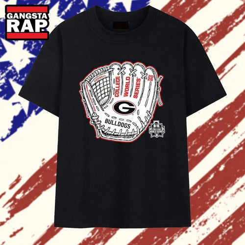 Georgia Bulldogs Baseball College World Series 2026 Charles Schwab Field Omaha T Shirt