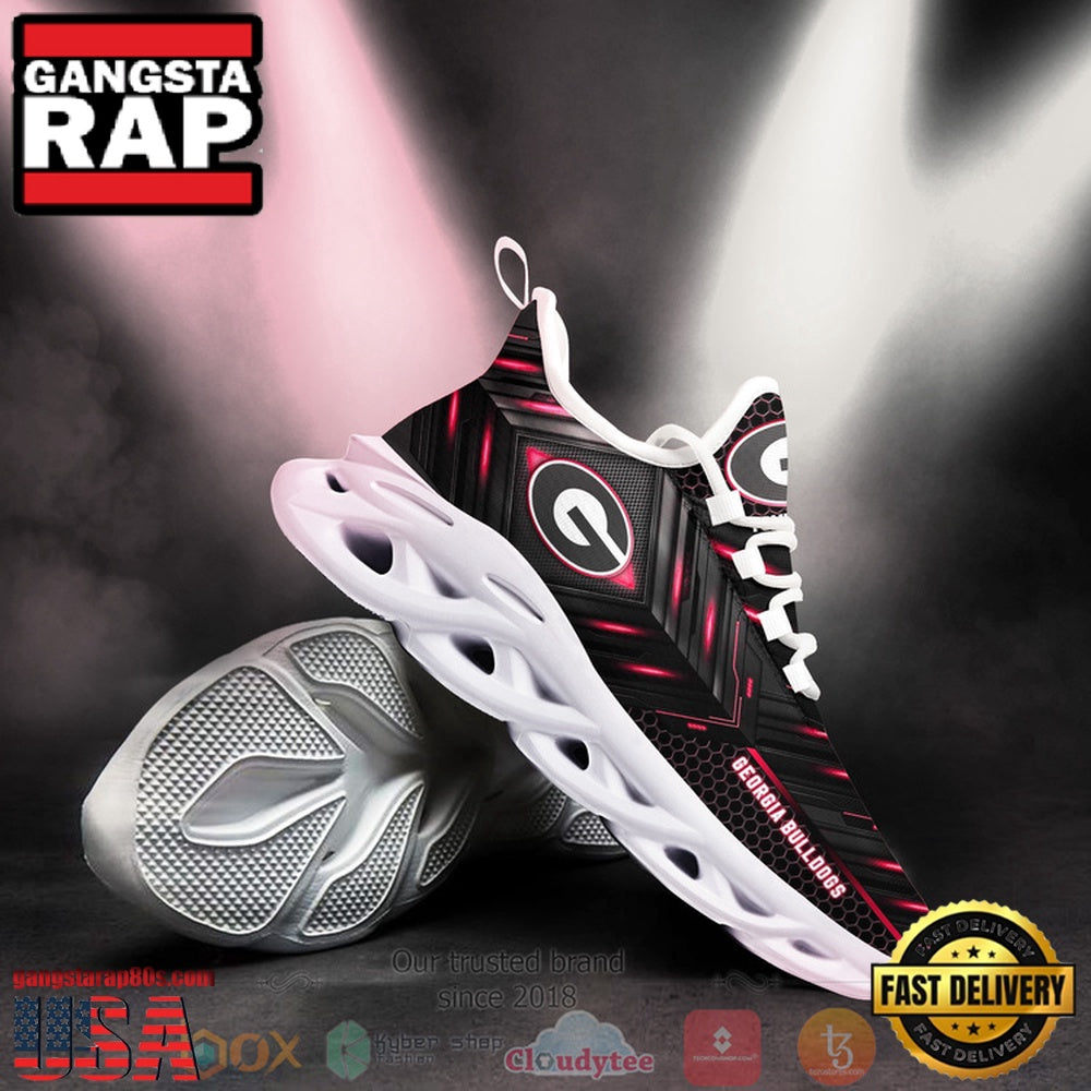 Georgia Bulldogs Custom Name Clunky Unique Design Max Soul Shoes Running Sneakers