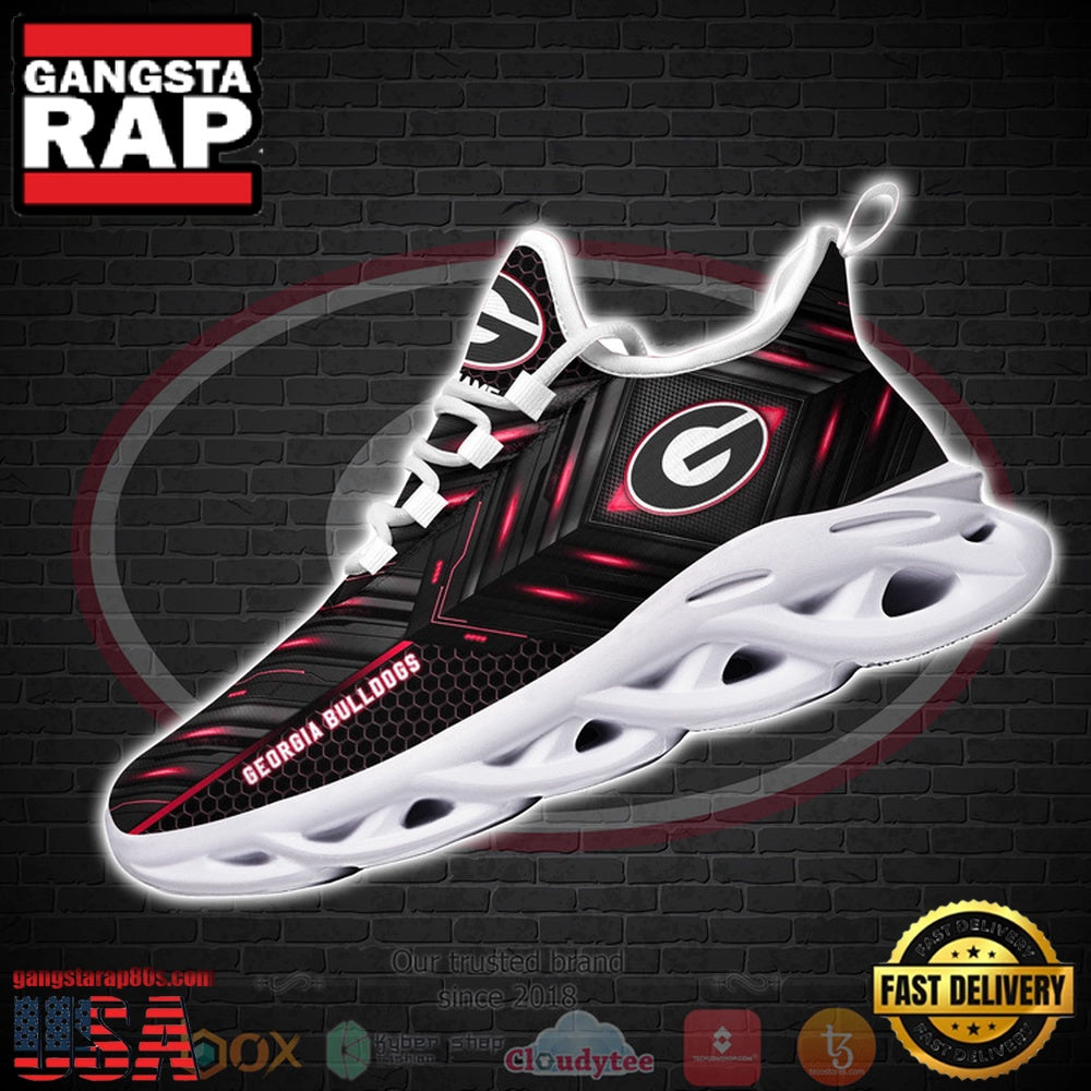 Georgia Bulldogs Custom Name Clunky Unique Design Max Soul Shoes Running Sneakers