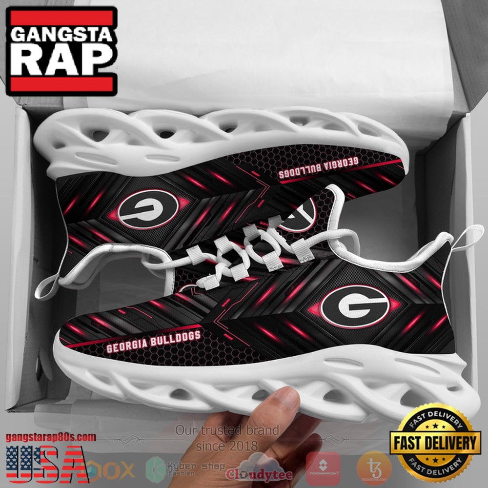Georgia Bulldogs Custom Name Clunky Unique Design Max Soul Shoes Running Sneakers