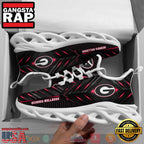 Georgia Bulldogs Custom Name Clunky Unique Design Max Soul Shoes Running Sneakers