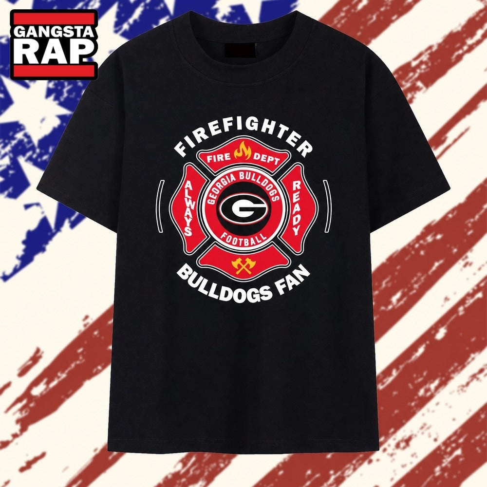 Georgia Bulldogs firefighter always ready Bulldogs T Shirt