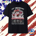 Georgia Bulldogs Football 134th Anniversary Signatures Thank You For The Memories T Shirt