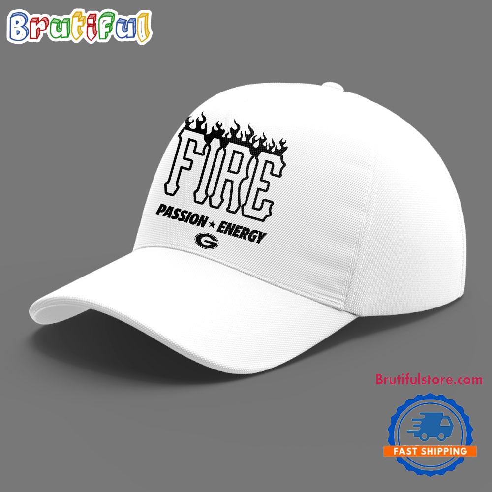 Georgia Bulldogs Football FIRE 2025 White Cap