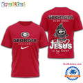 Georgia Bulldogs Jesus In My Heart All Over Print Shirt