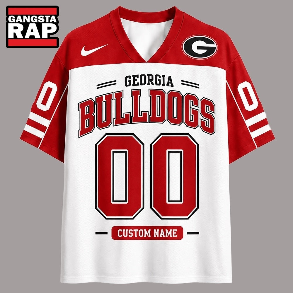 Georgia Bulldogs NCAA College Team Pride Personalized Football jersey