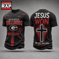 Georgia Bulldogs NCAA Jesus Won New Design 3D Shirt