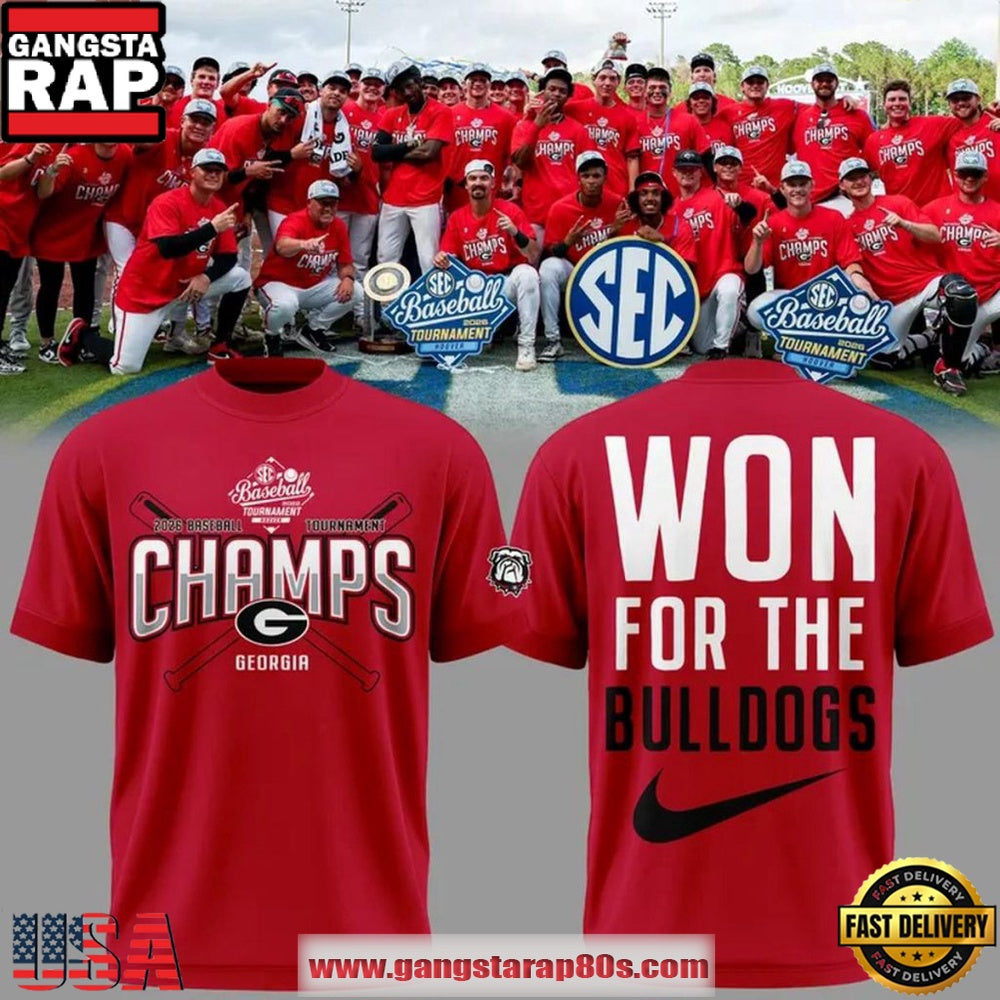 Georgia Bulldogs SEC Baseball Tournament Champions 2026 T Shirt