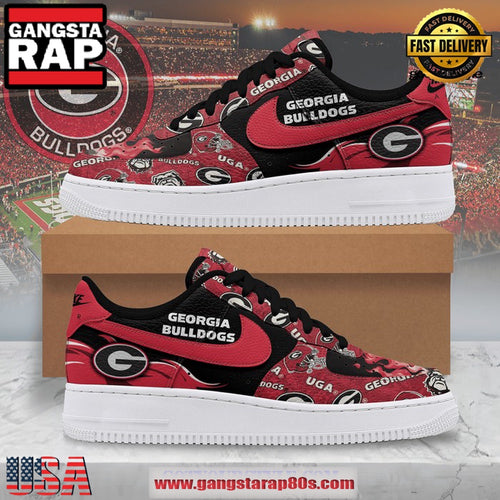 Georgia Bulldogs UGA Limited Edition Air Force 1 Running Sneakers Shoes