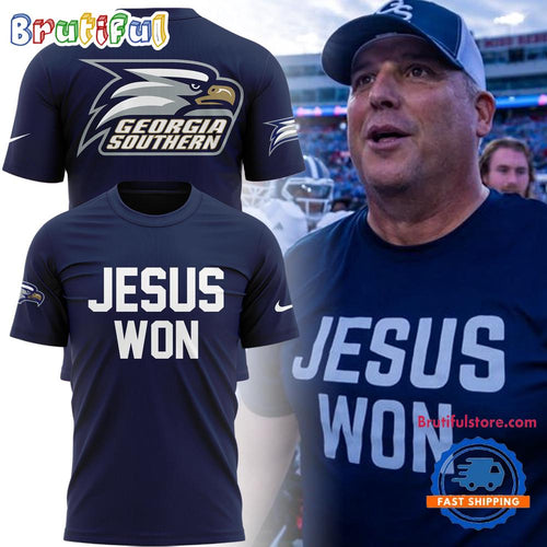 Georgia Southern Eagles Football Jesus Won T Shirt