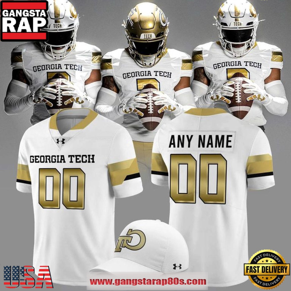 Georgia Tech Yellow Jackets 2026 Custom Name Number Football Jersey