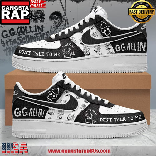GG Allin Don’t Talk To Me Air Force 1 Running Sneakers Shoes