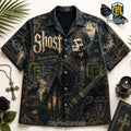 Ghost Band Black Gothic Hawaiian Shirt